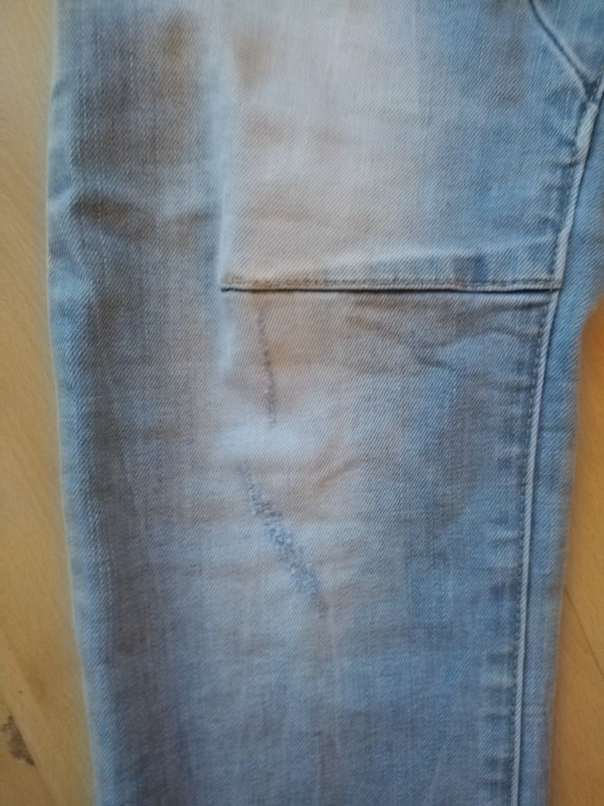 Jeansy jasne damskie M/L elastyczne