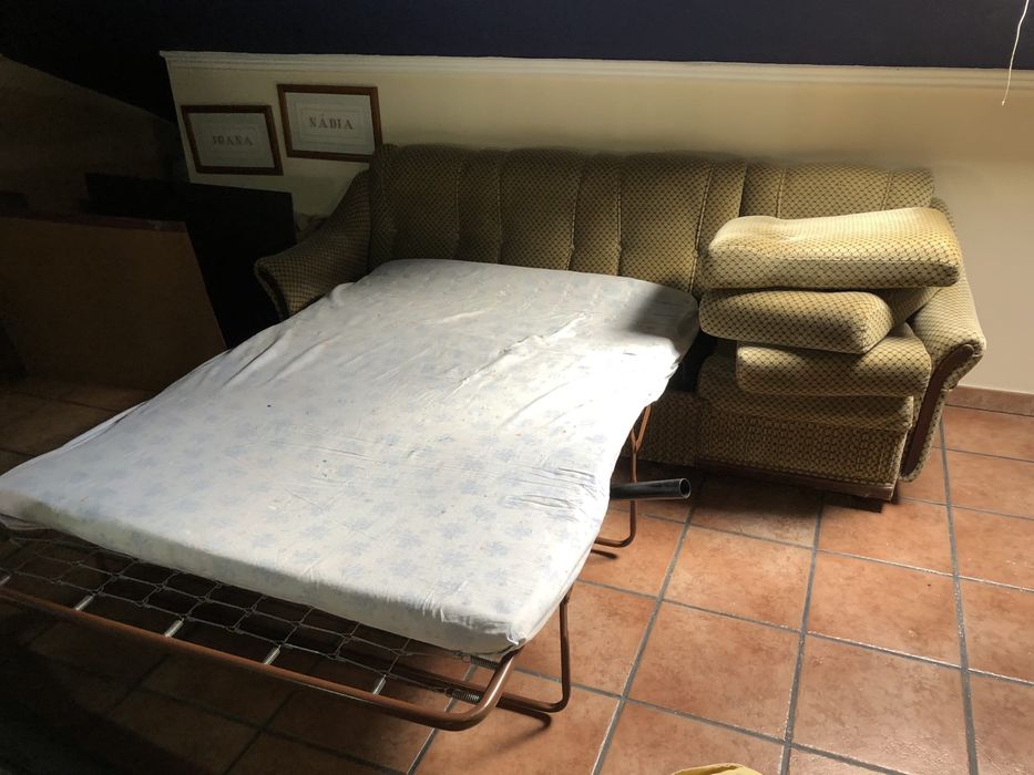 Sofá cama Castanho