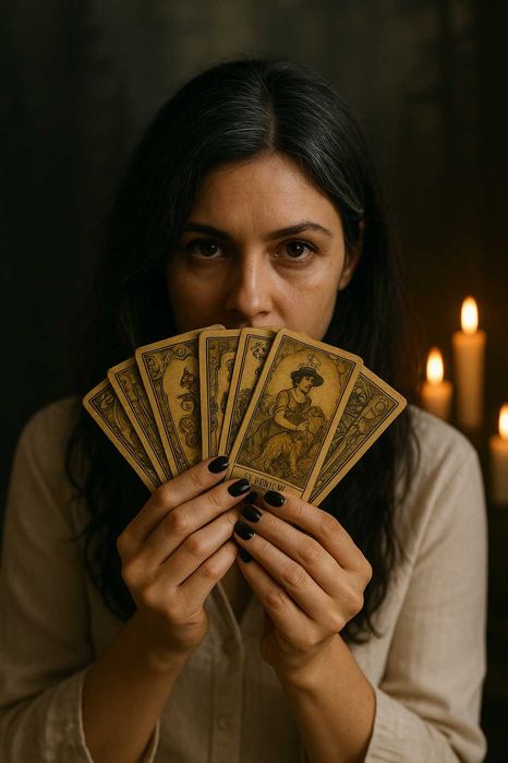 Wróżby, Czytanie z kart Tarota – online