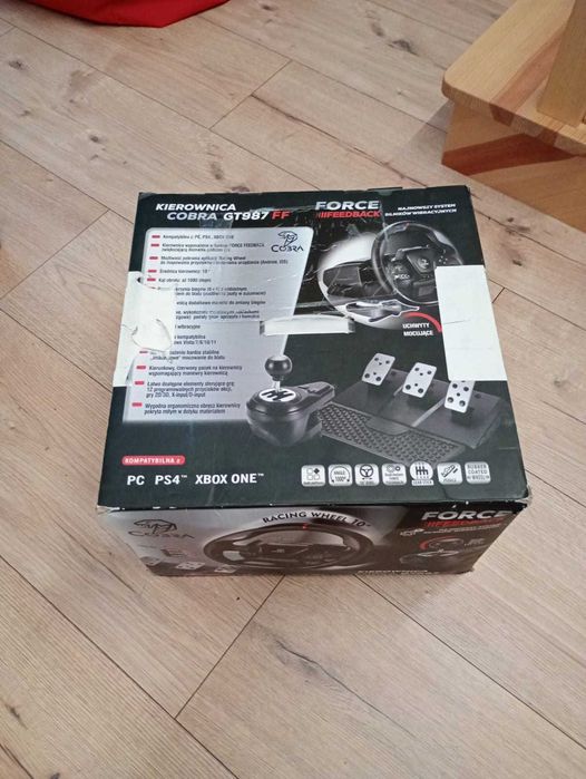 Kierownica Cobra GT987FF + shifter + pedały