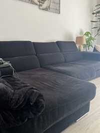 Sofá tecido preto