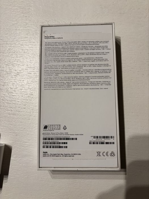 Iphone 15 plus black 128gb