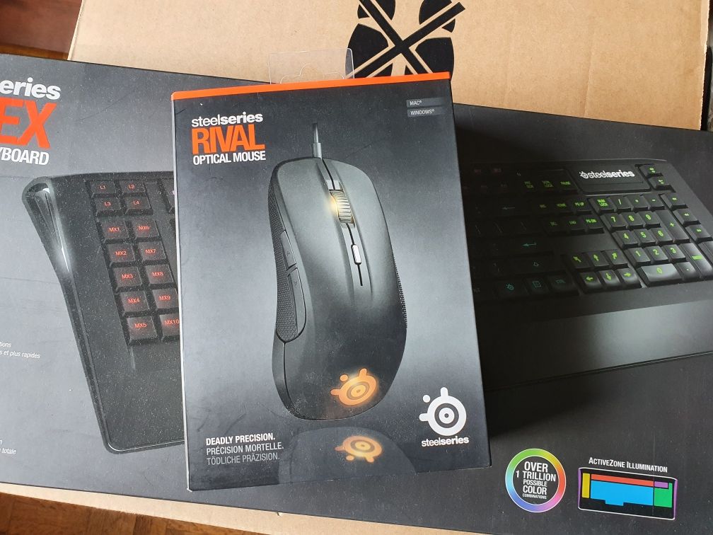 Gaming Steelseries Teclado Apex e Rato Rival