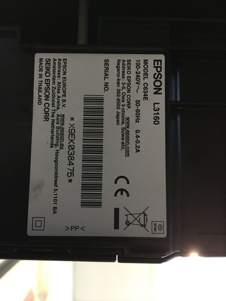 Drukarka kolorowa EPSON L3160 ecotank Wi-Fi