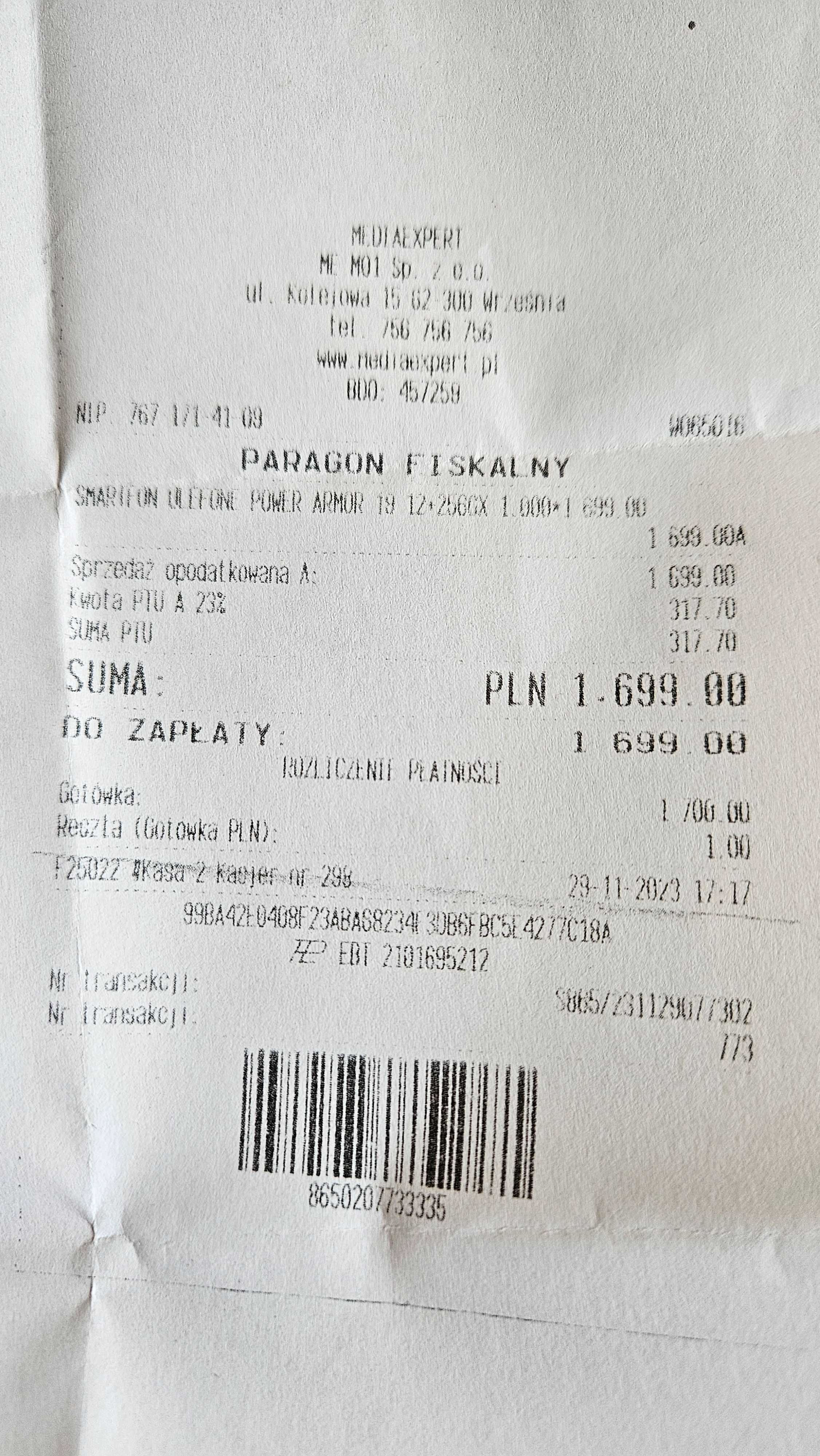 Niezniszczalny uleFone Power Armor 19 na gwarancji!