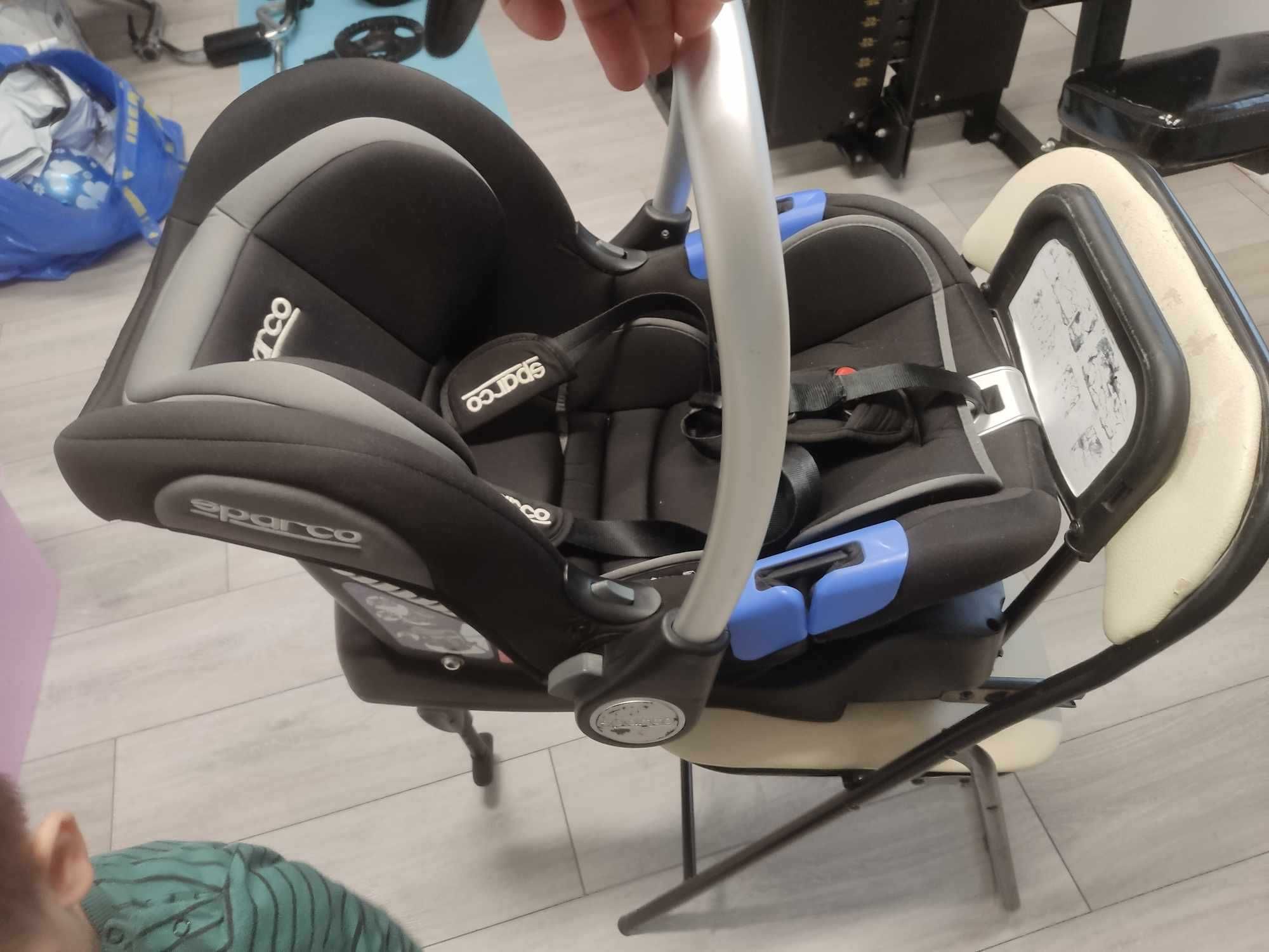 Fotelik nosidełko SPARCO F300i 0-13kg ISOFIX z bazą