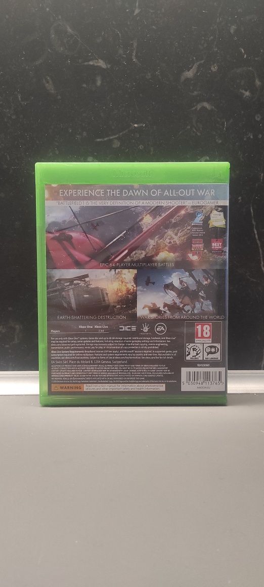 Gra na Xbox one Battlefield 1