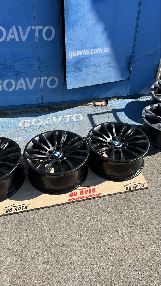 Goauto диски BMW f10 5/120 r18 et30 8j dis72,6 чорний мат в чудовому