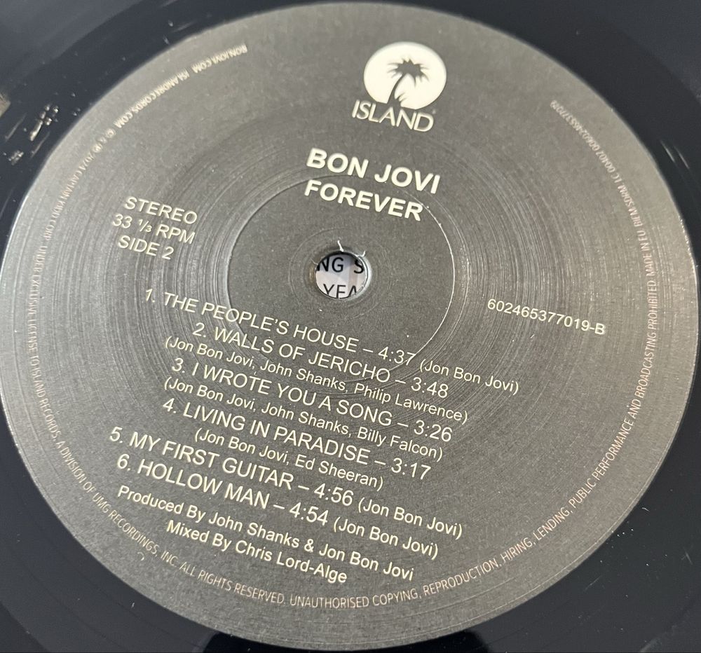 Bon Jovi - Forever (Płyta Winylowa, 2024, Europe, NM, LP, Album)