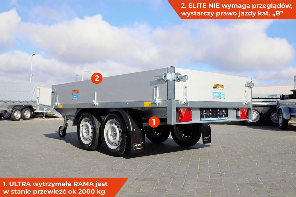 Nowa przyczepka lekka Neptun Nordica N7-263 2 ELITE [GN288] ALUMINIOWA