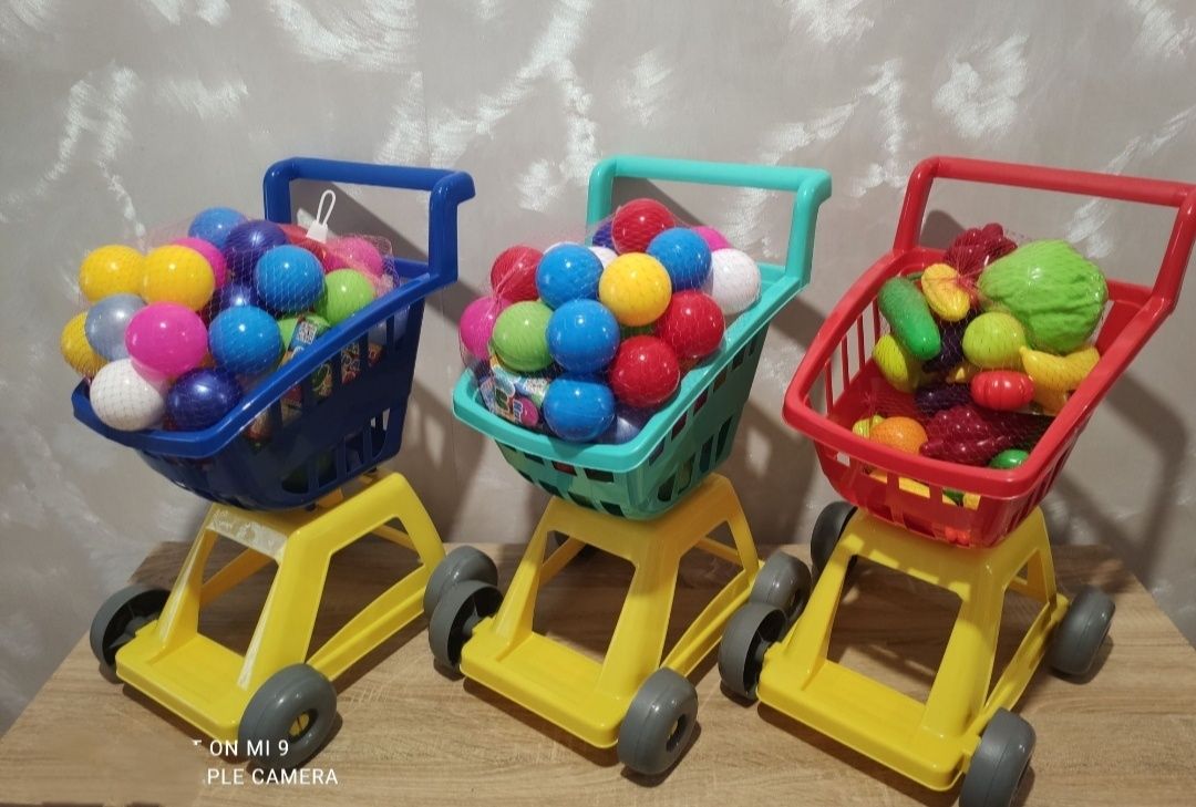 Детская игрушка Фрукты Овощи Тележка Корзина Игрушка Посуда Кухня