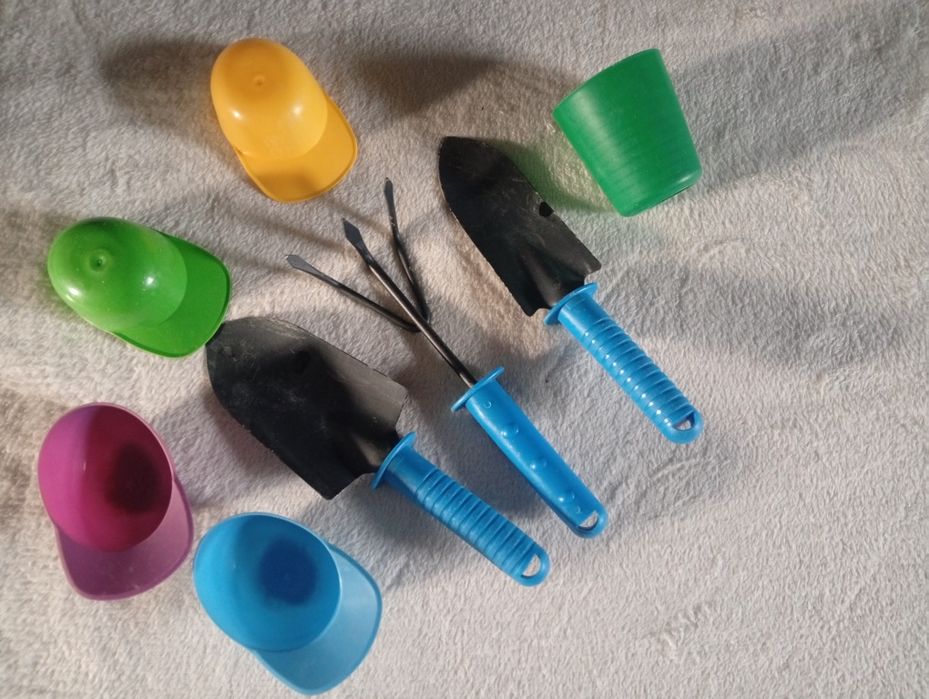 Zestaw do piaskownicy i plaży metalowe metalowe i plastikowe