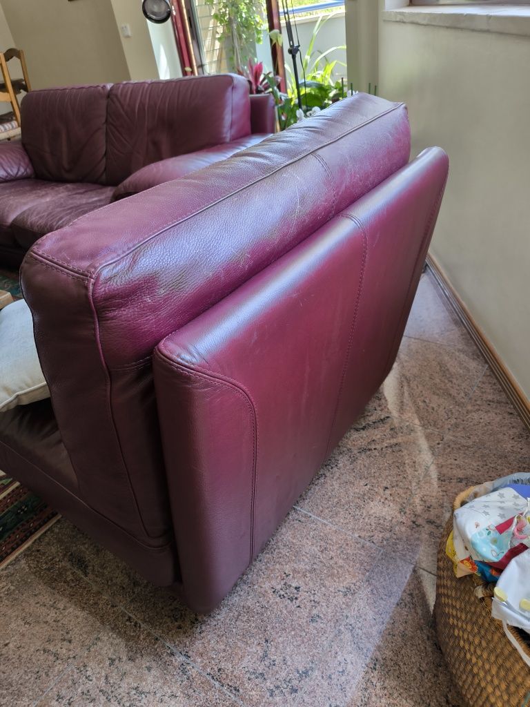 Conjunto de Sofás, em pele, Divani & Divani (Natuzzi)