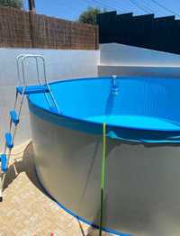 Piscina Circular Chapa Galvanizada 360x120