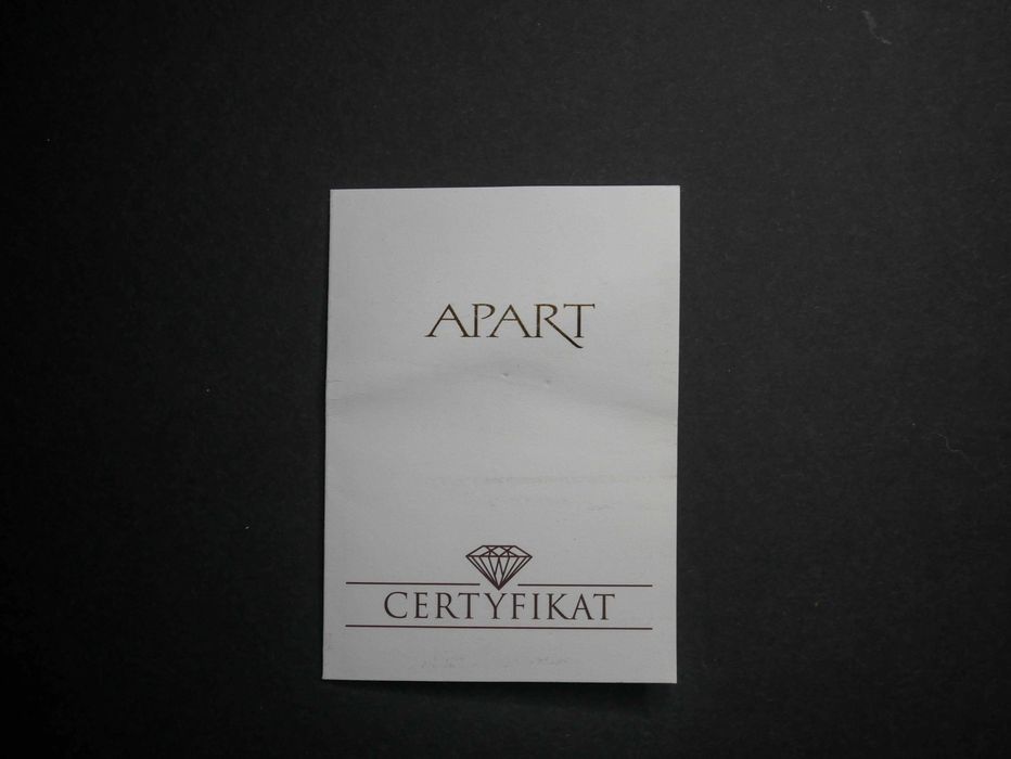 Złoty pierścionek Zaręczynowy z brylantem - APART + Certyfikat