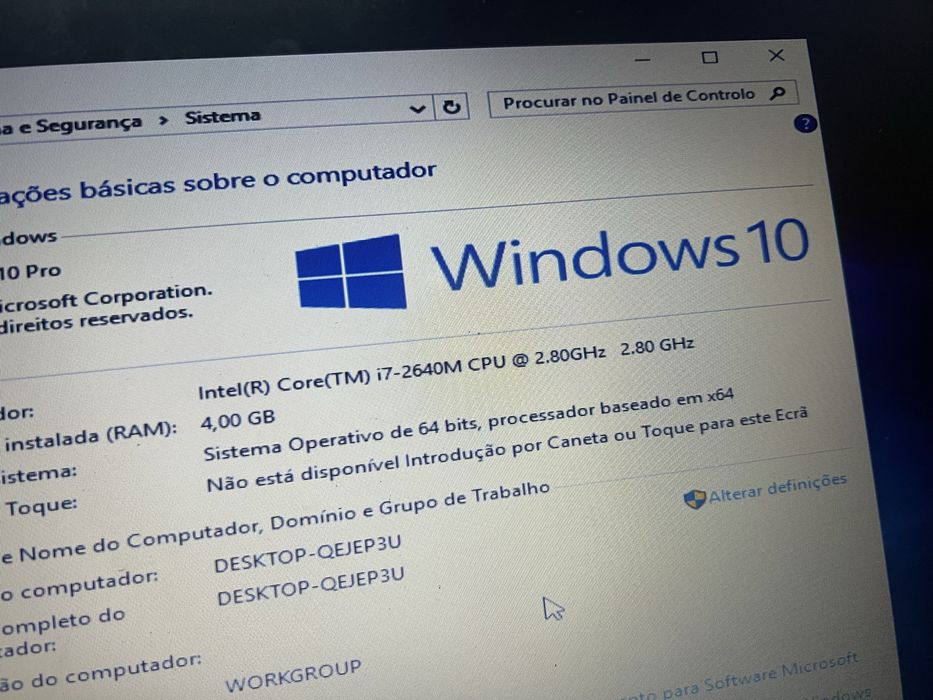 Portatil toshiba core i7 com carregador