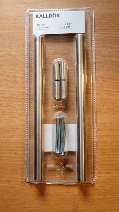 KALLRÖR Uchwyt, stal nierdzewna 213 mm