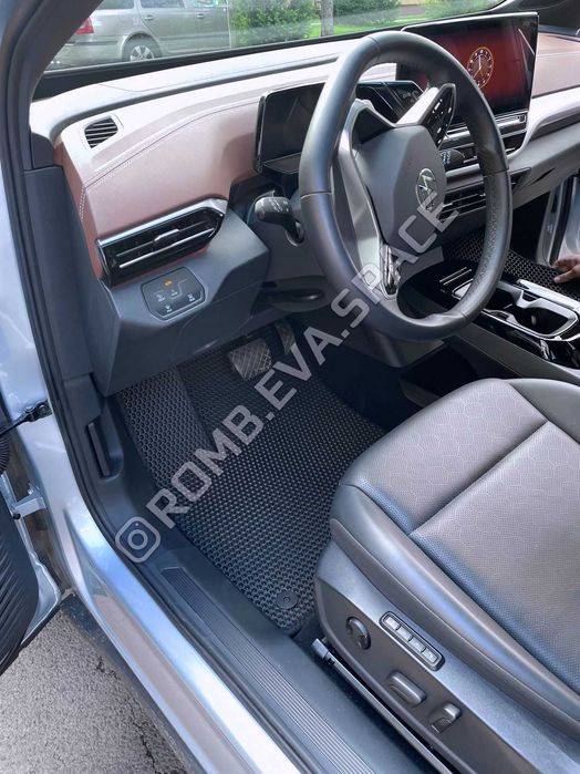 ‼️ ПОДАРУНОК Авто килимки EVA, ЕВА коврики в салон (Ромб Сота Крапля)