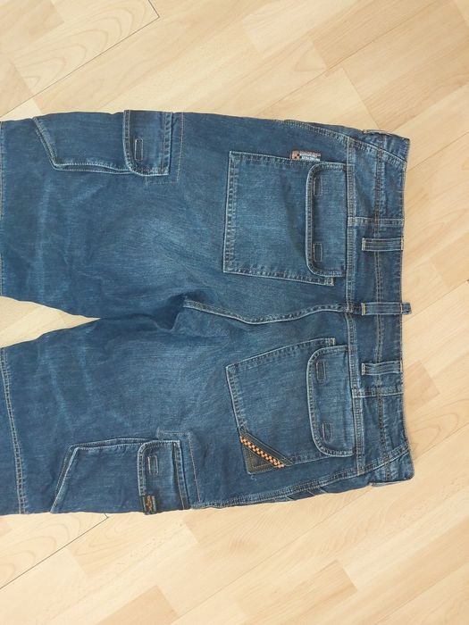 Spodnie motocyklowe męskie 4xl  L 32 jeansy solidne mocne Malyhd dzins