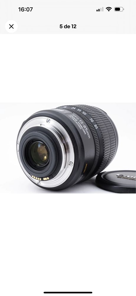 Objetiva Canon zoom lens ef-s 15-85mm