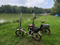 Dwa rowery elektryczne OneSport OT16 - 2 (prawie nowe) biał