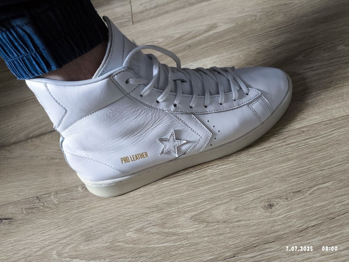 Converse Pro Leather Mid White r. 44 28cm Trampki Białe