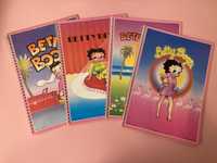 Colecção de 4 Cadernos Escolares da Betty Boop Anos 80 Ambar