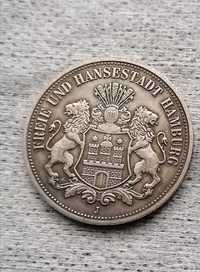Moneta 5 marek 1896 rok.