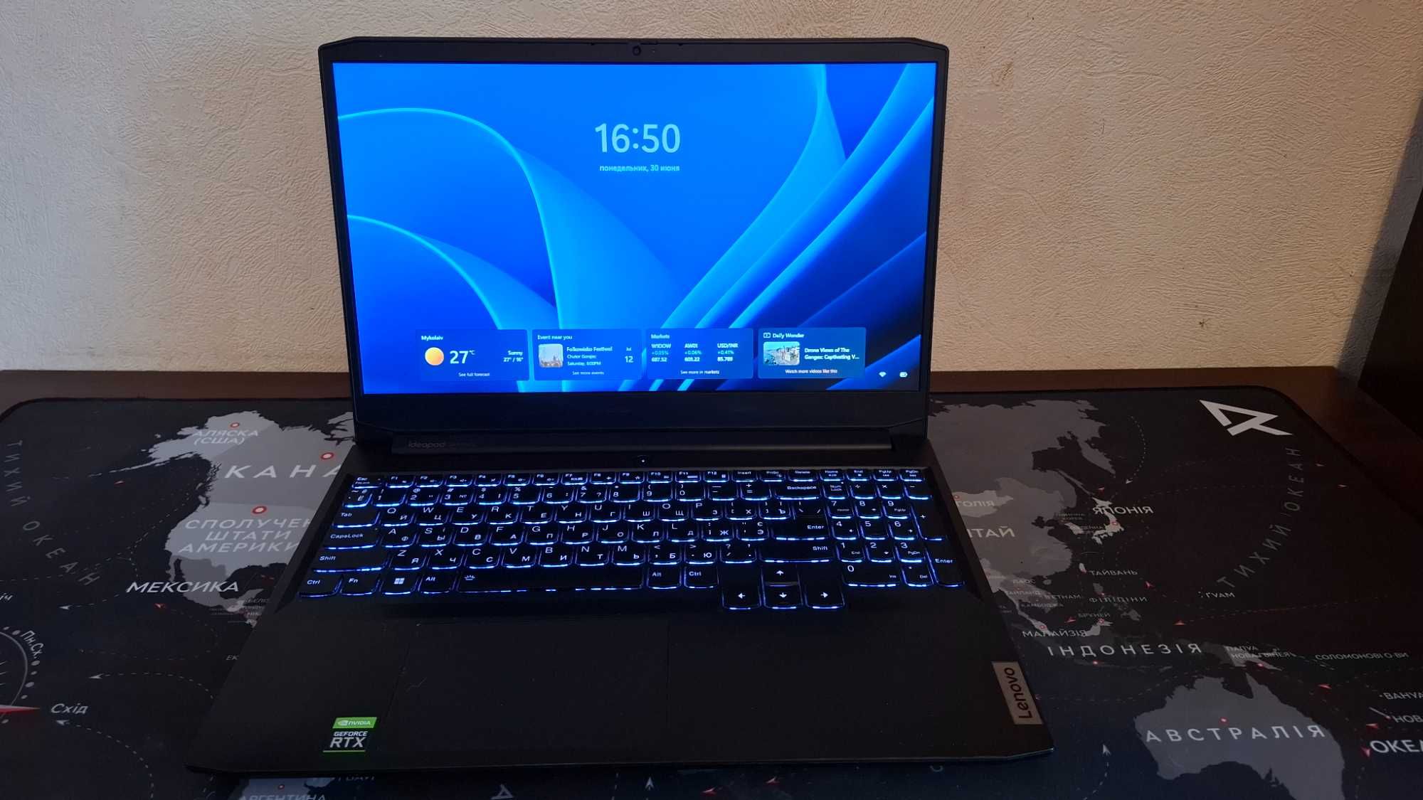 Lenovo Gaming 3 15ACH6 Ryzen 5 / RTX3050 / 16 ГБ / SSD 256 + чек