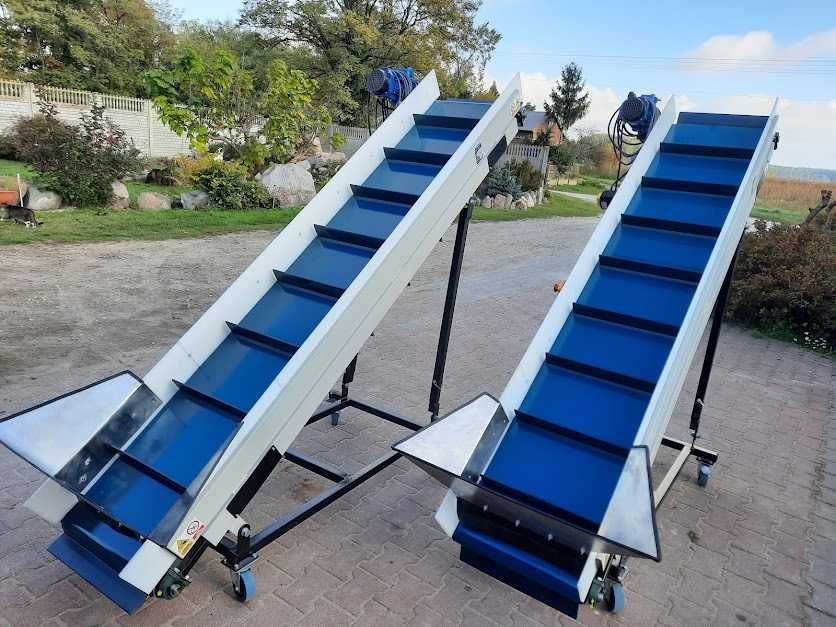 Przenośnik Taśmowy wznoszący 2m x 0,5 m