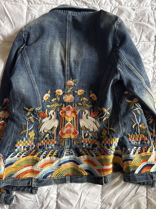 Джинсовый пиджак  chanel ace gucci