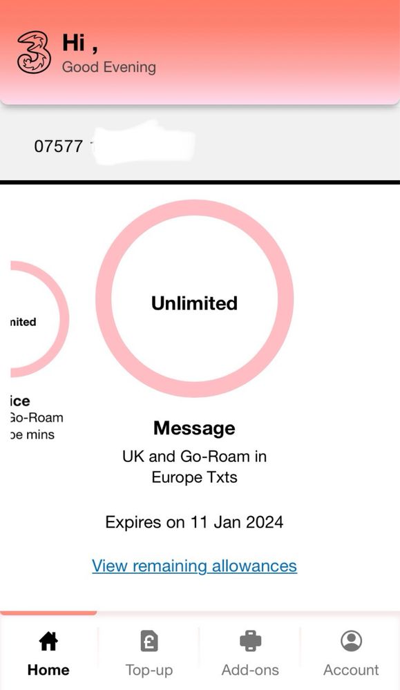 Three UK +44 SIM Aktywna rozmowy bez limitu 10 GB UE