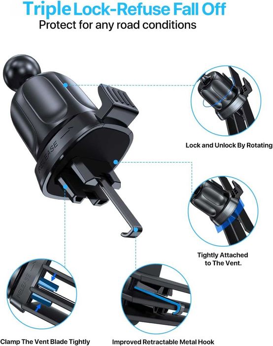 Uniwersalny uchwyt samochodowy na telefon
