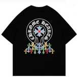 Футболки унисекс Chrome Hearts Logo Хит лета хром хартс черные белые