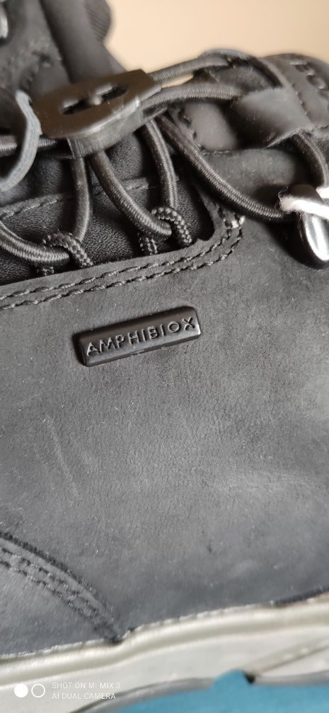 Geox Sterrato czarne skórzane sneakersy rozm 43