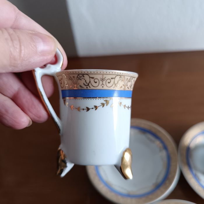 Conjunto de 3 xicaras e pires Venezia Gold Collection
Conjunto