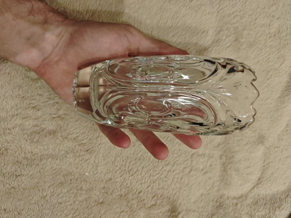 Wazon Rudolf Schrötter Sklo Union PRL Retro Vintage Antyk Staroć