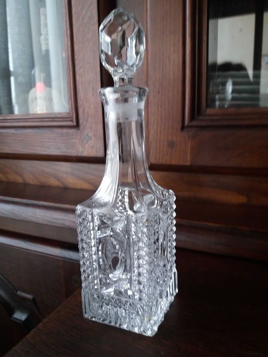 Garrafa frasco raro muito bonita cristal