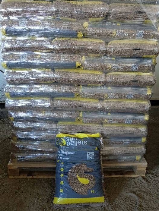 Pellet drzewny A1, 6mm,15 kg.worek.