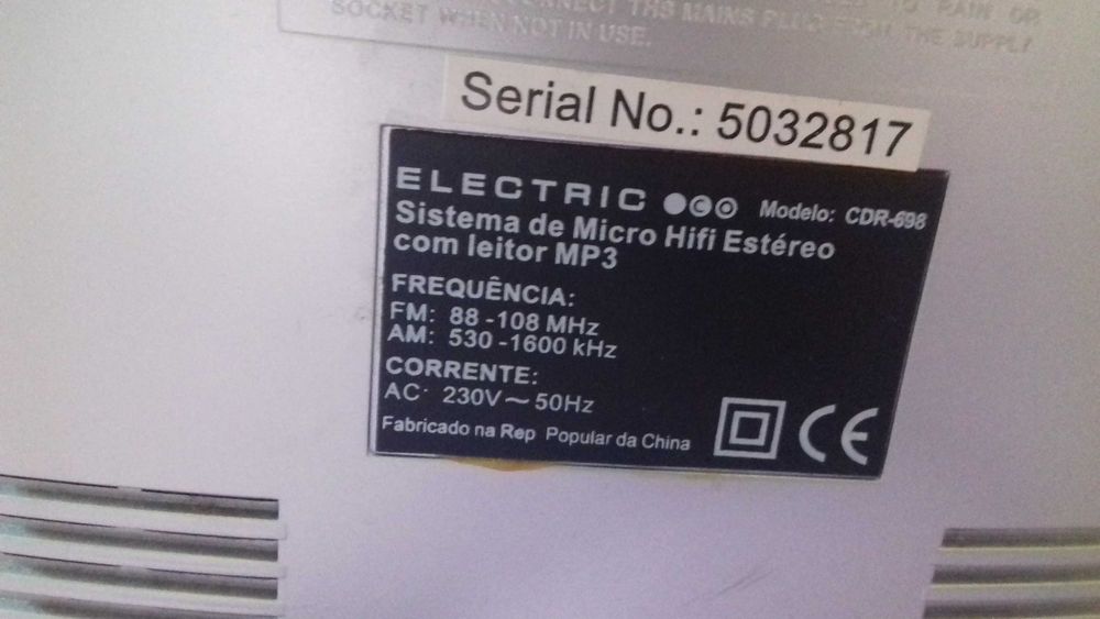 vendo aparelhagem electric a funcionar