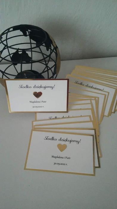 Etykiety na pudełko na ciasto weselne ślubne ślub wesele