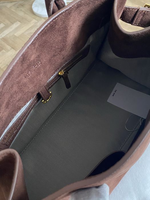 Жіноча сумка коричнева замша нова велика сумка the row