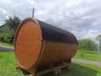 Sauna drewniana   Sauna Ogrodowa BECZKA 300 cm