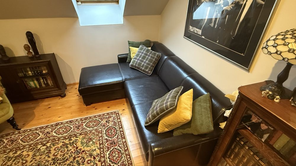 Narożna kanapa z dunkcją spania