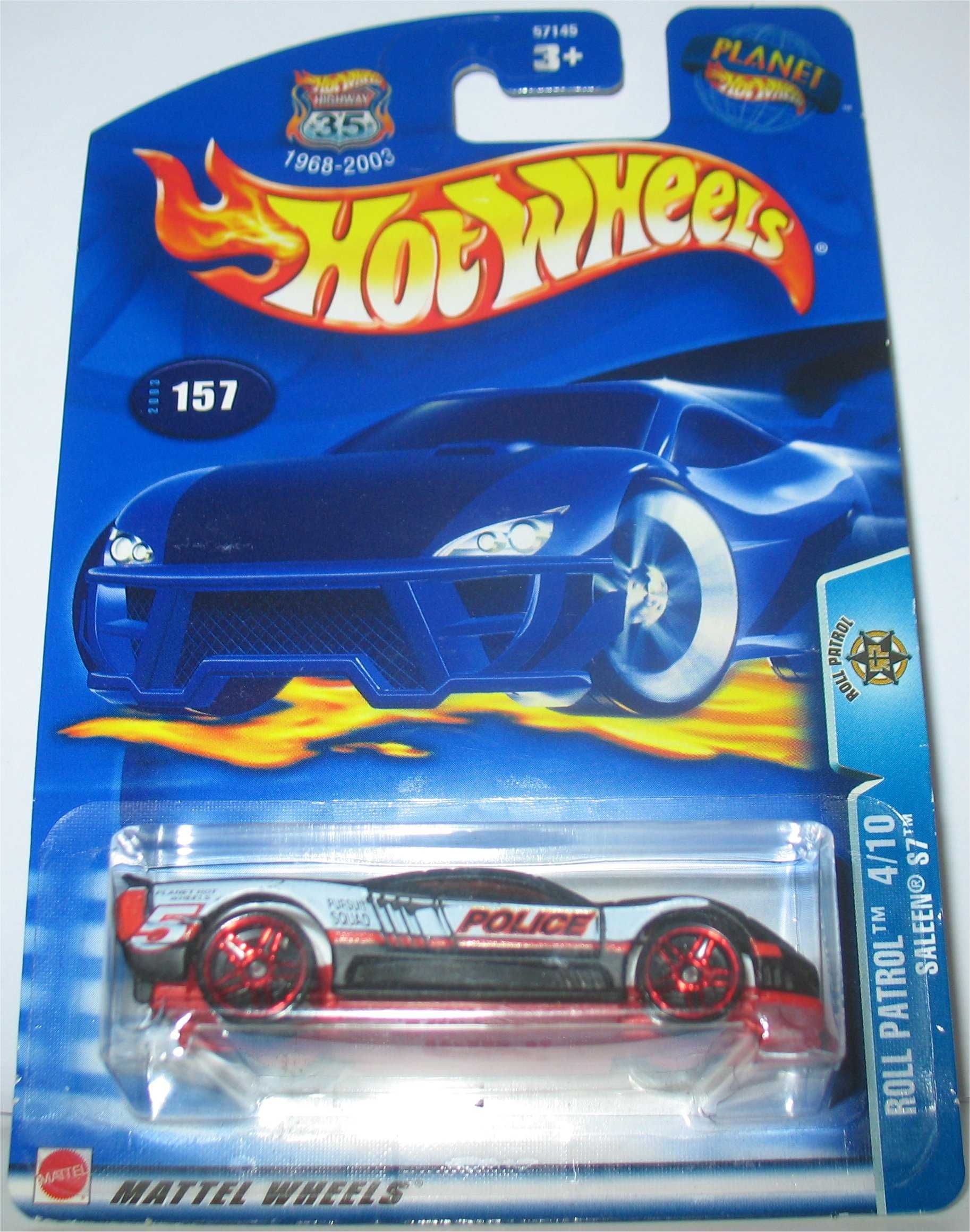 Hot Wheels - Saleen S7 - Police (2003 - 35 Anos)