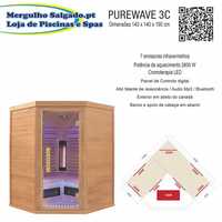 Sauna de infravermelhos Purewave 3C 3/4 lugares