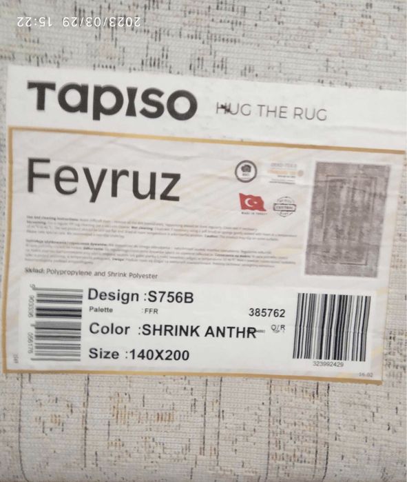 Dywan turecki Tapiso Feyruz 140x200 cm