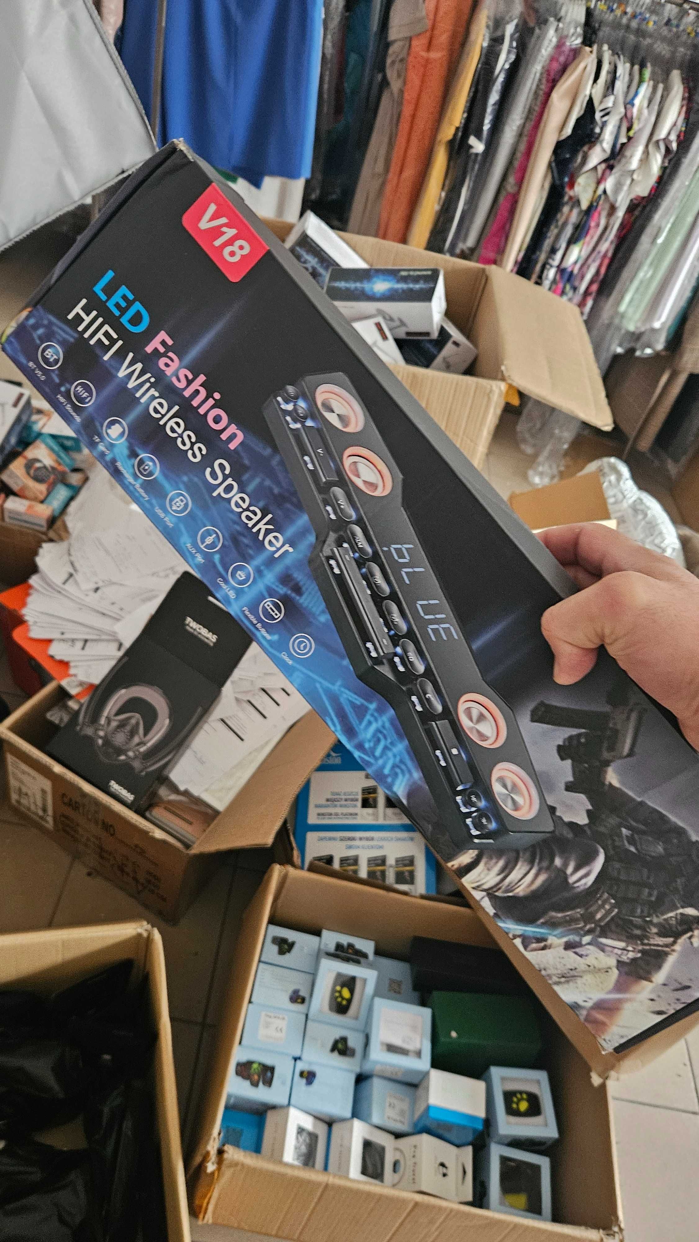 Głośnik Bezprzewodowy Bluetooth Gamingowy Soundbar RGB Radio Wyprzedaż
