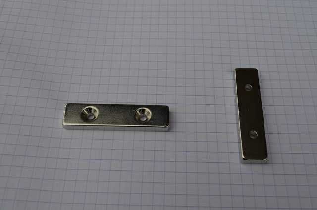 Magnes na wkręt stożkowy 50x12x5 stożek 7/3,5 magnesy z otworami