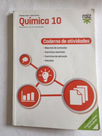 Caderno de atividades Quimica 10.   10° ano.  Raiz editora